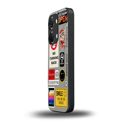 keep your mind open back phone cover | glass case for oneplus nord 3