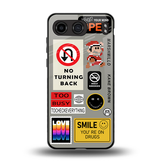 keep your mind open back phone cover | glass case for oneplus nord 4