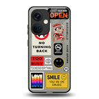 keep your mind open back phone cover | glass case for oneplus nord ce 3