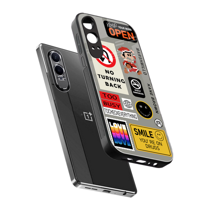 keep your mind open back phone cover | glass case for oneplus nord ce 4 lite