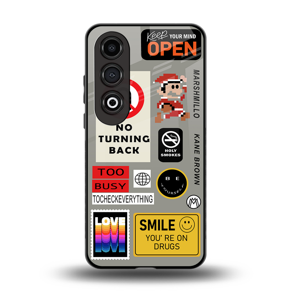 keep your mind open back phone cover | glass case for oneplus nord ce 4