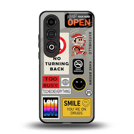keep your mind open back phone cover | glass case for oneplus nord ce 4