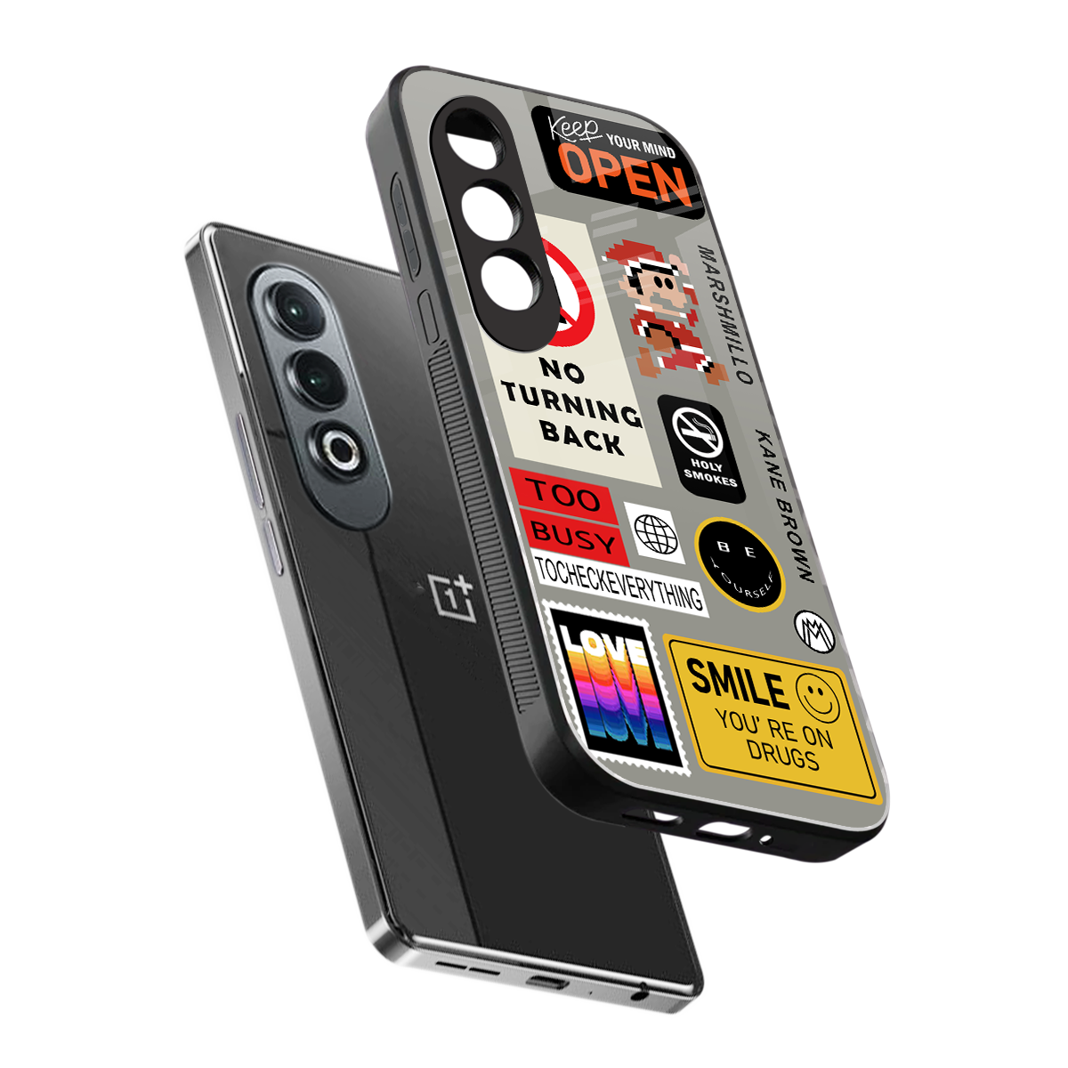 keep your mind open back phone cover | glass case for oneplus nord ce 4