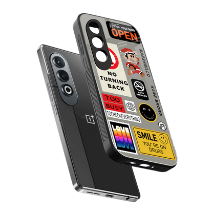 keep your mind open back phone cover | glass case for oneplus nord ce 4