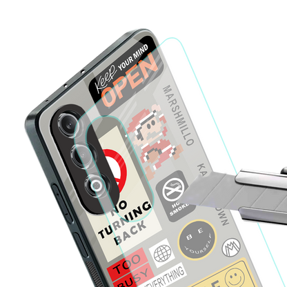 keep your mind open back phone cover | glass case for oneplus nord ce 4