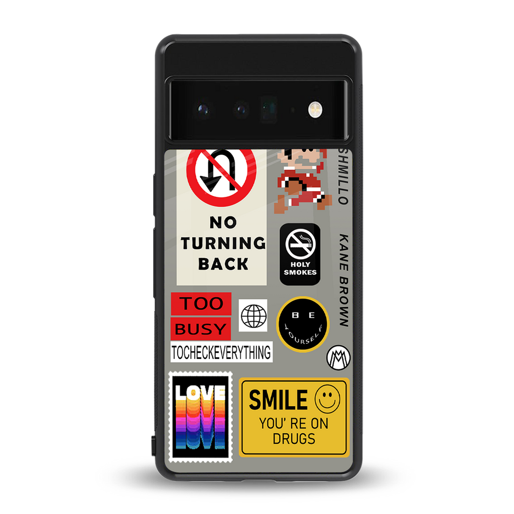 keep your mind open back phone cover | glass case for google pixel 6 pro