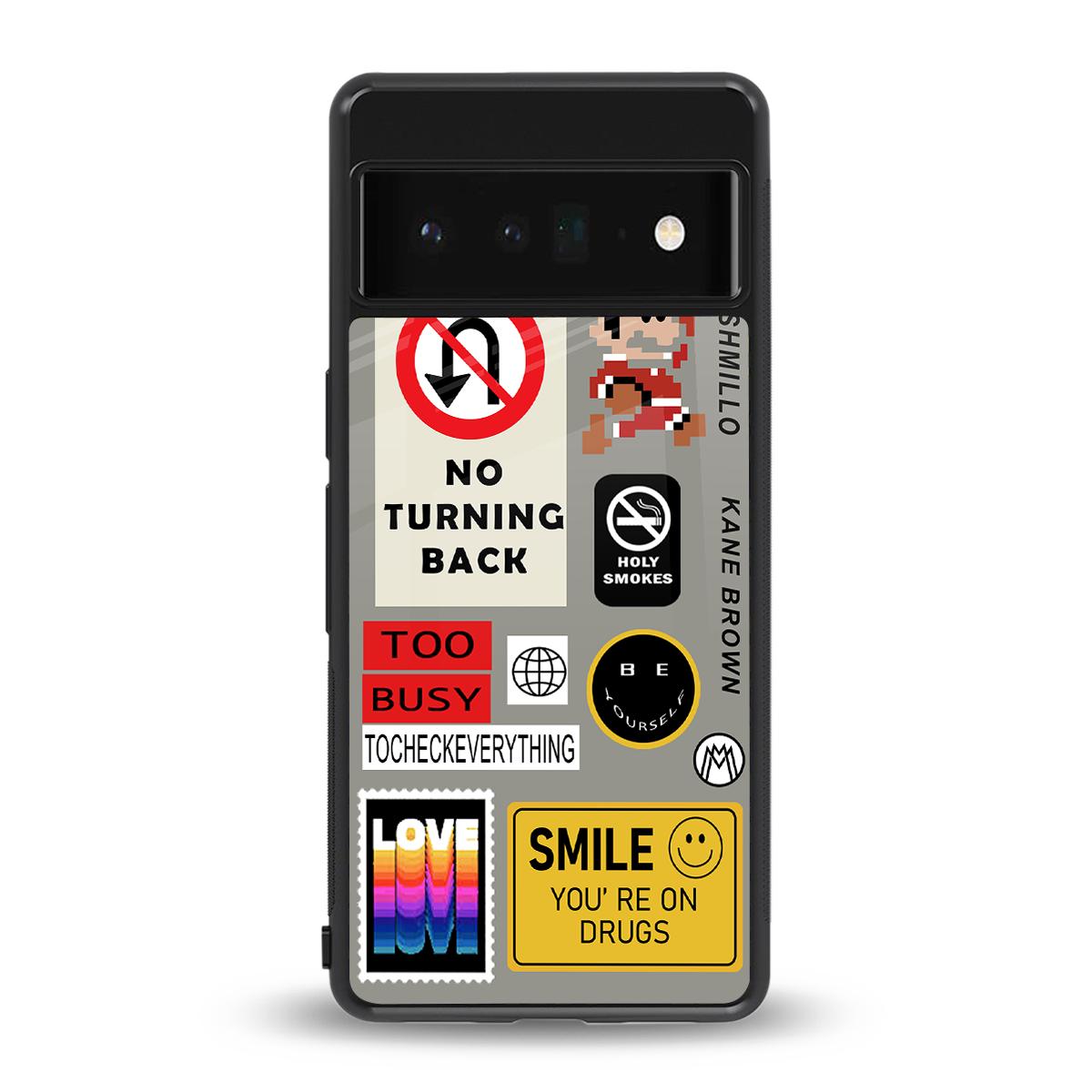 keep your mind open back phone cover | glass case for google pixel 6 pro