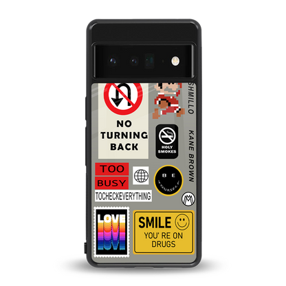 keep your mind open back phone cover | glass case for google pixel 6 pro