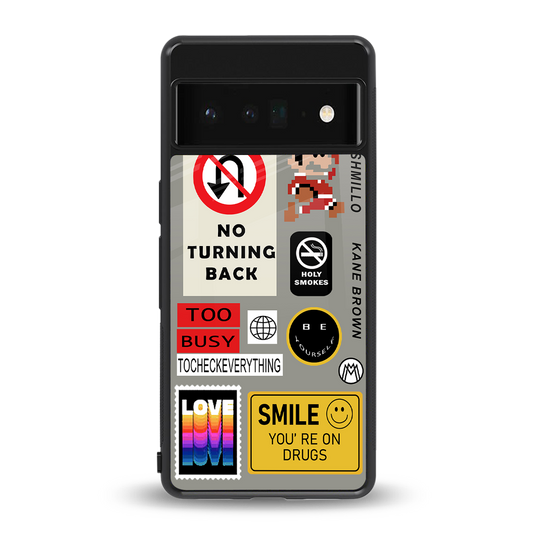 keep your mind open back phone cover | glass case for google pixel 6 pro