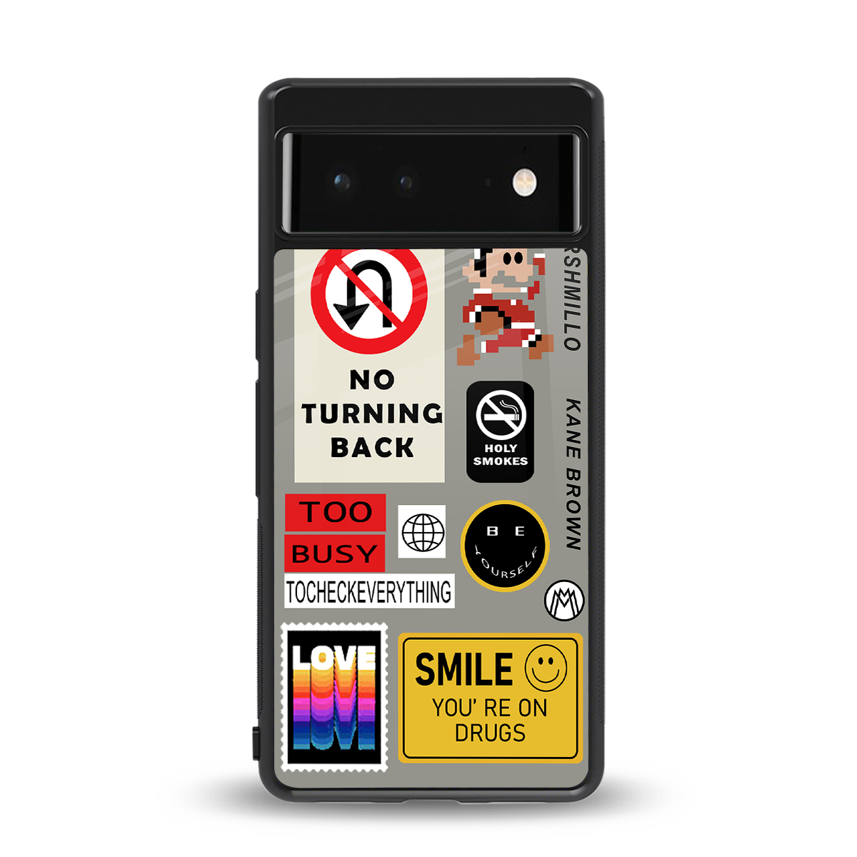 keep your mind open back phone cover | glass case for google pixel 6