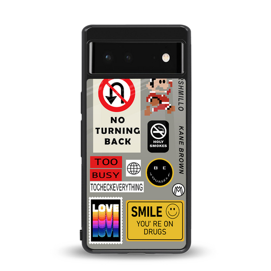 keep your mind open back phone cover | glass case for google pixel 6