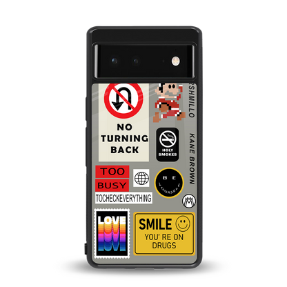 keep your mind open back phone cover | glass case for Google Pixel 6A