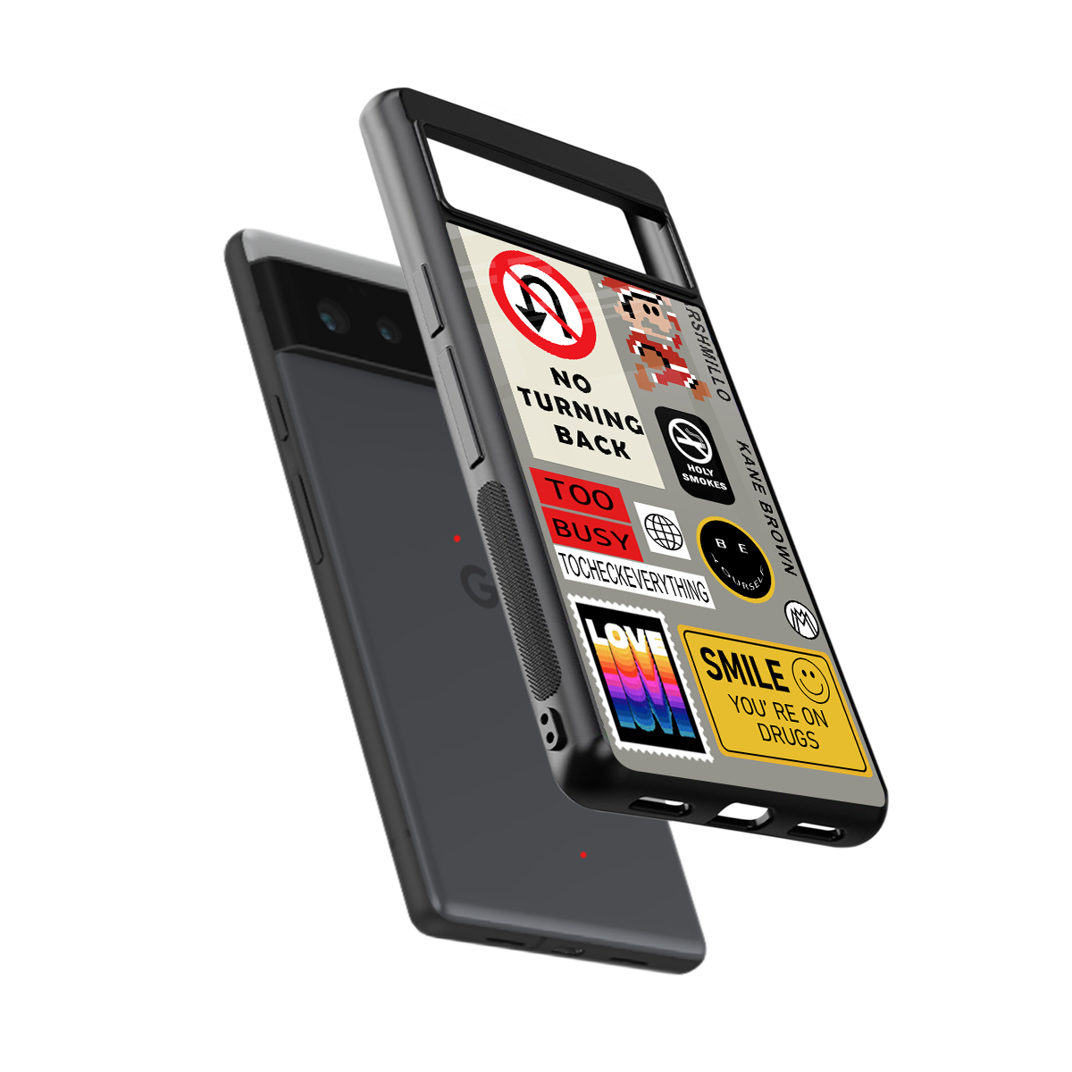 keep your mind open back phone cover | glass case for google pixel 6