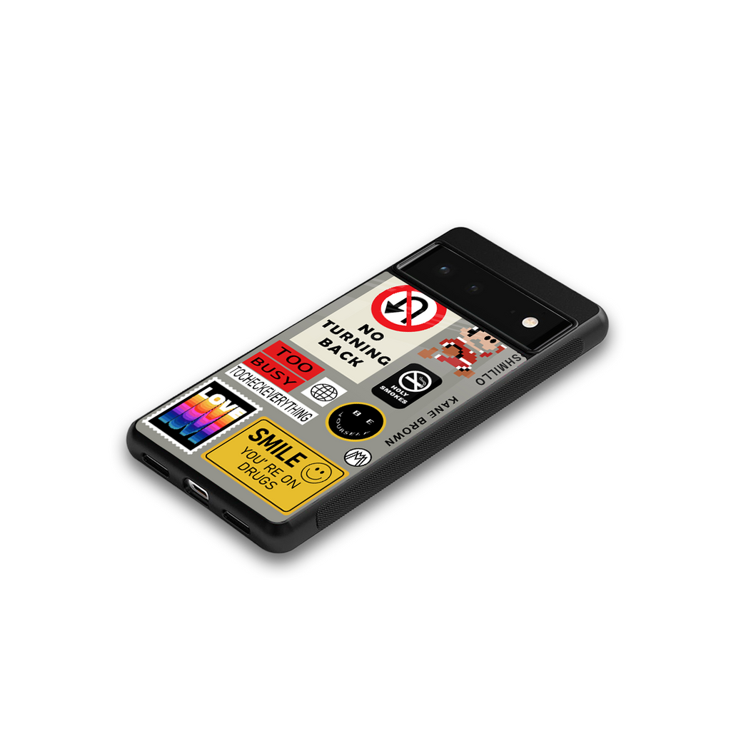 keep your mind open back phone cover | glass case for google pixel 6