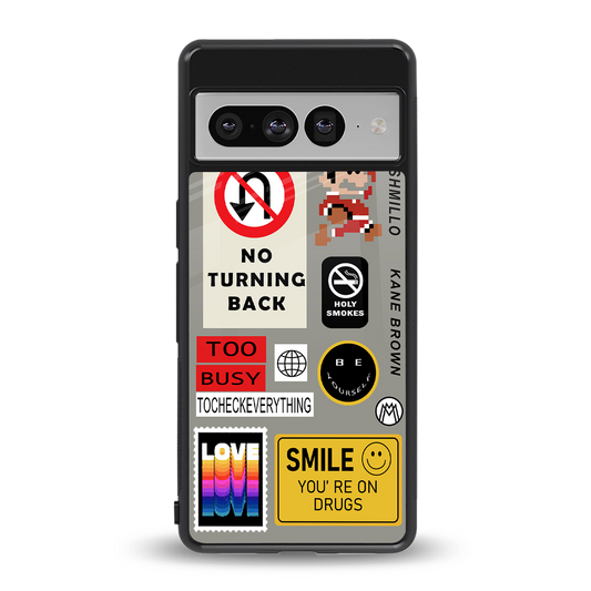 keep your mind open back phone cover | glass case for google pixel 7 pro
