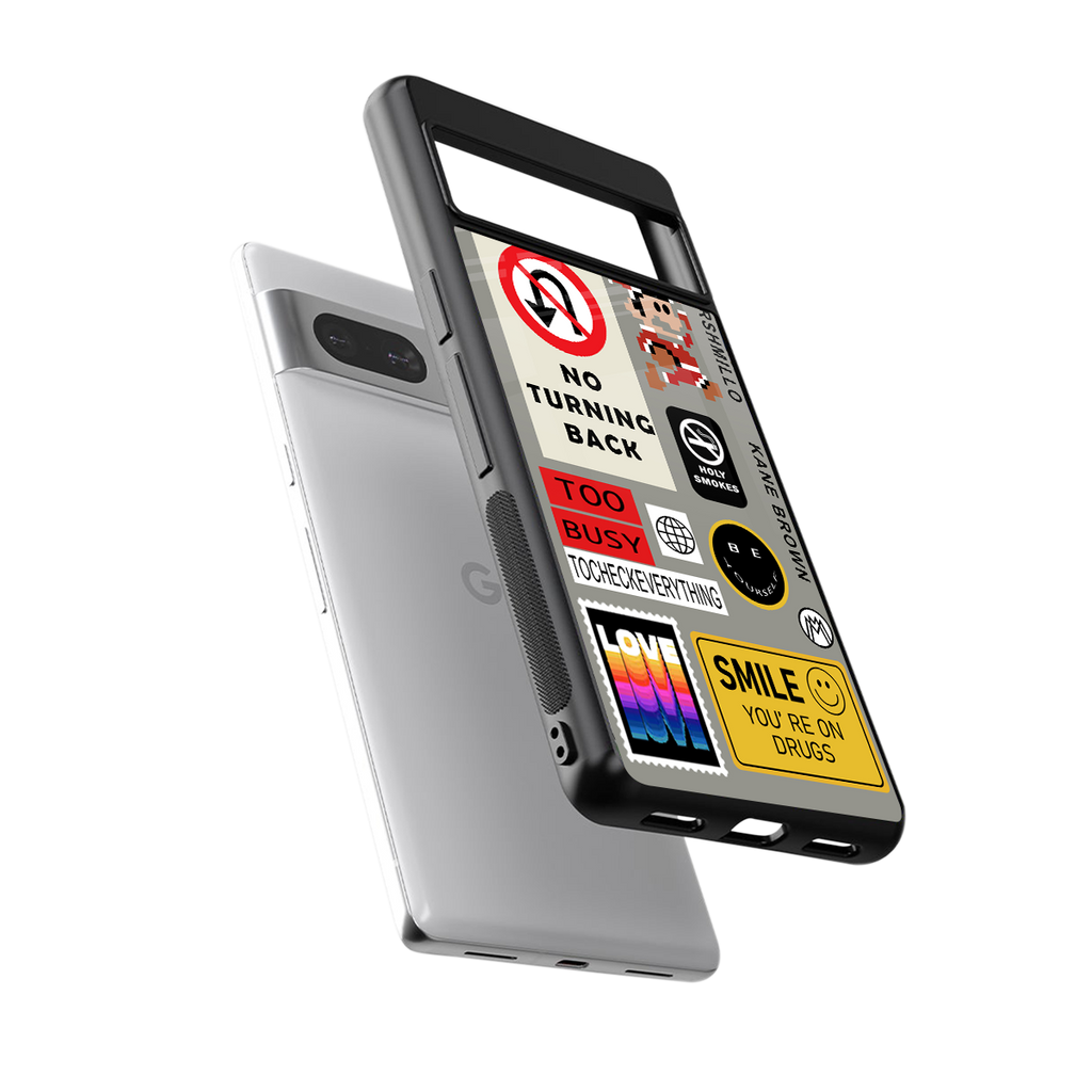 keep your mind open back phone cover | glass case for Google Pixel 7