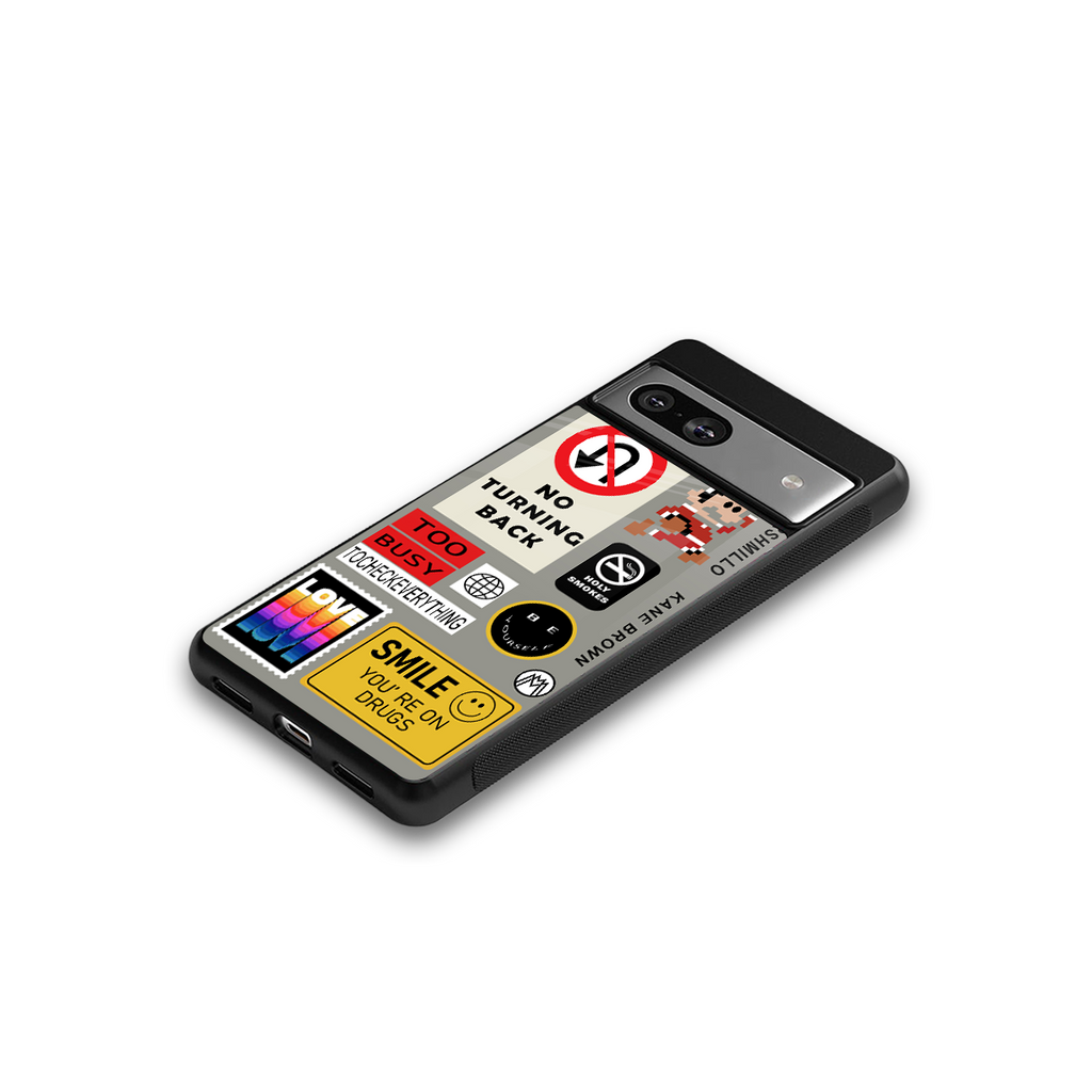 keep your mind open back phone cover | glass case for Google Pixel 7