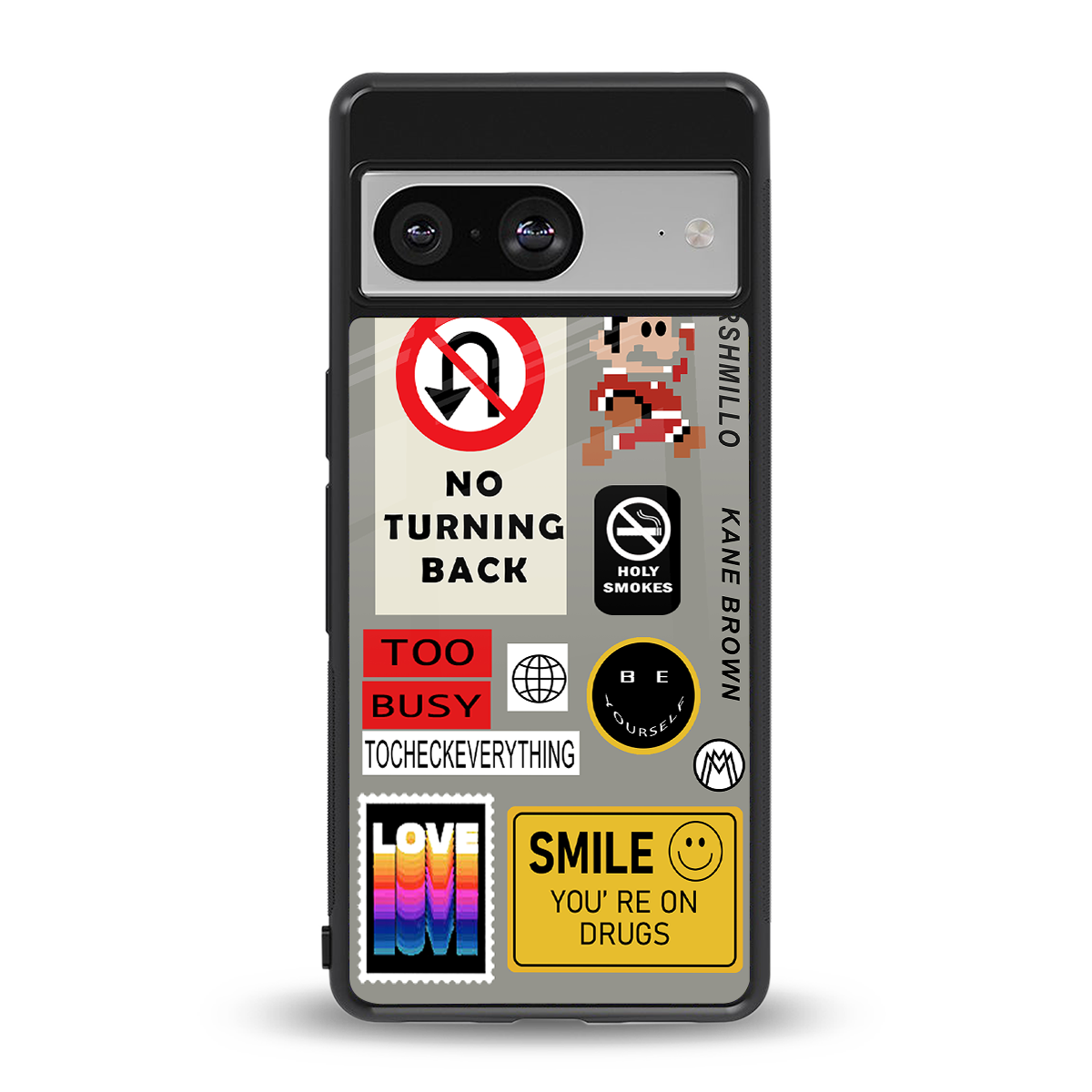 keep your mind open back phone cover | glass case for Google Pixel 8