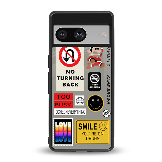 keep your mind open back phone cover | glass case for Google Pixel 8