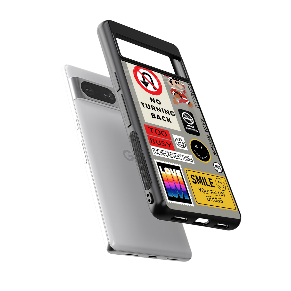 keep your mind open back phone cover | glass case for Google Pixel 8