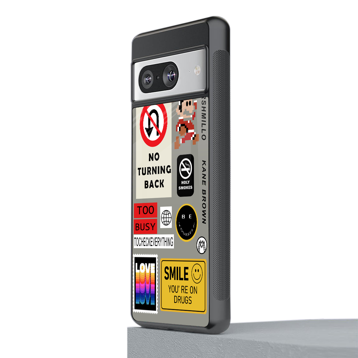 keep your mind open back phone cover | glass case for Google Pixel 8