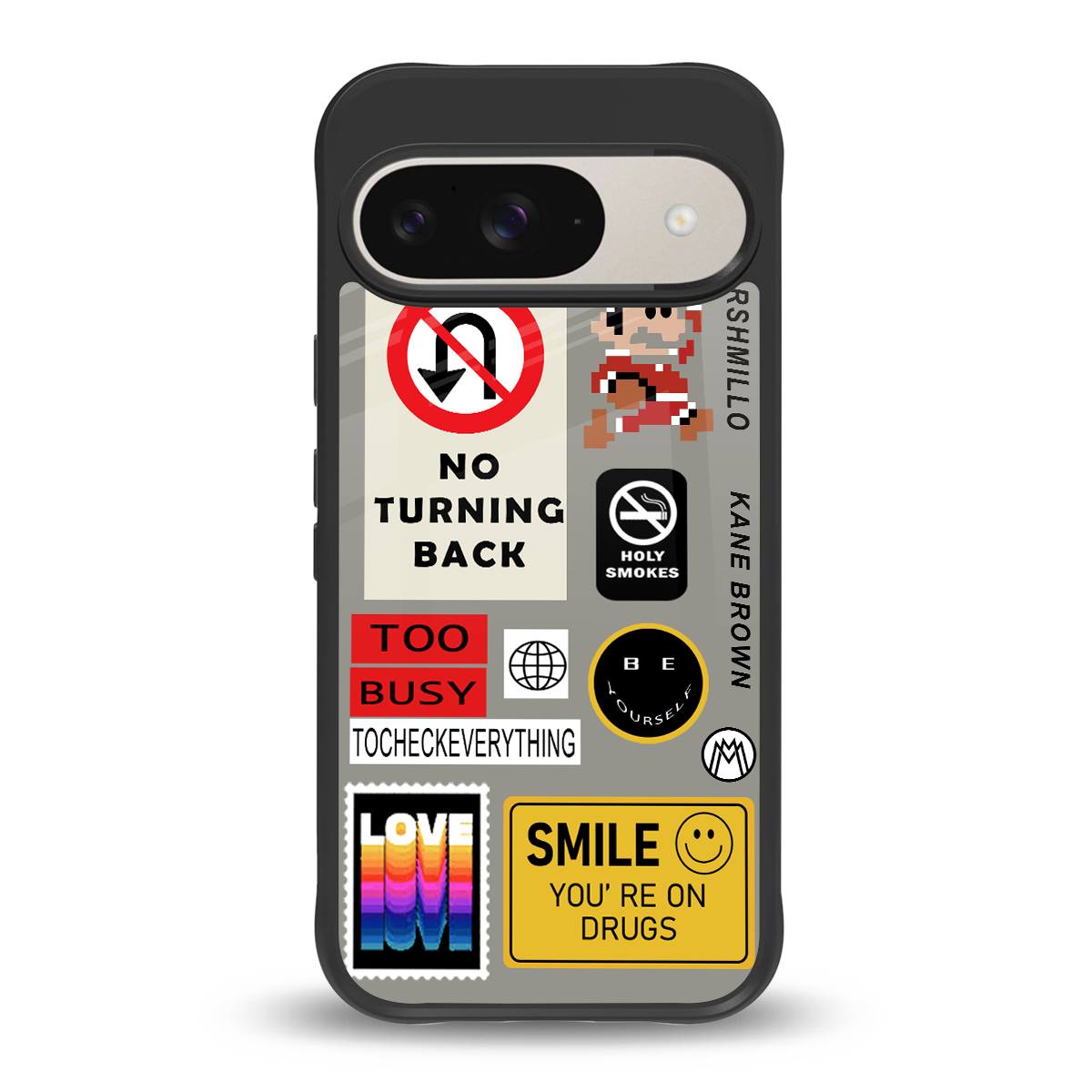 keep your mind open back phone cover | glass case for google pixel 9