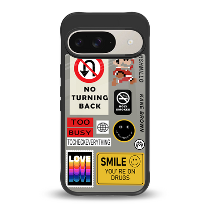 keep your mind open back phone cover | glass case for google pixel 9