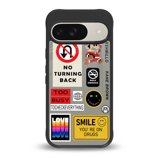 keep your mind open back phone cover | glass case for google pixel 9