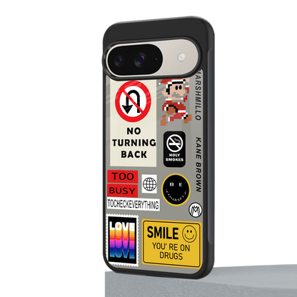 keep your mind open back phone cover | glass case for google pixel 9