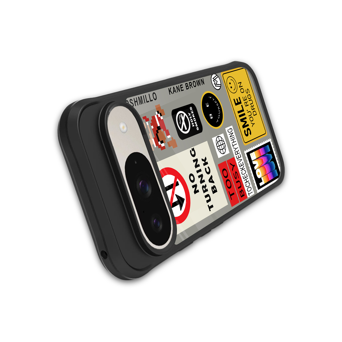 keep your mind open back phone cover | glass case for google pixel 9