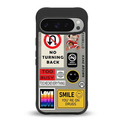 keep your mind open back phone cover | glass case for google pixel 9 pro xl