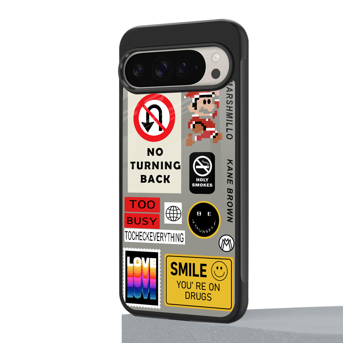 keep your mind open back phone cover | glass case for google pixel 9 pro