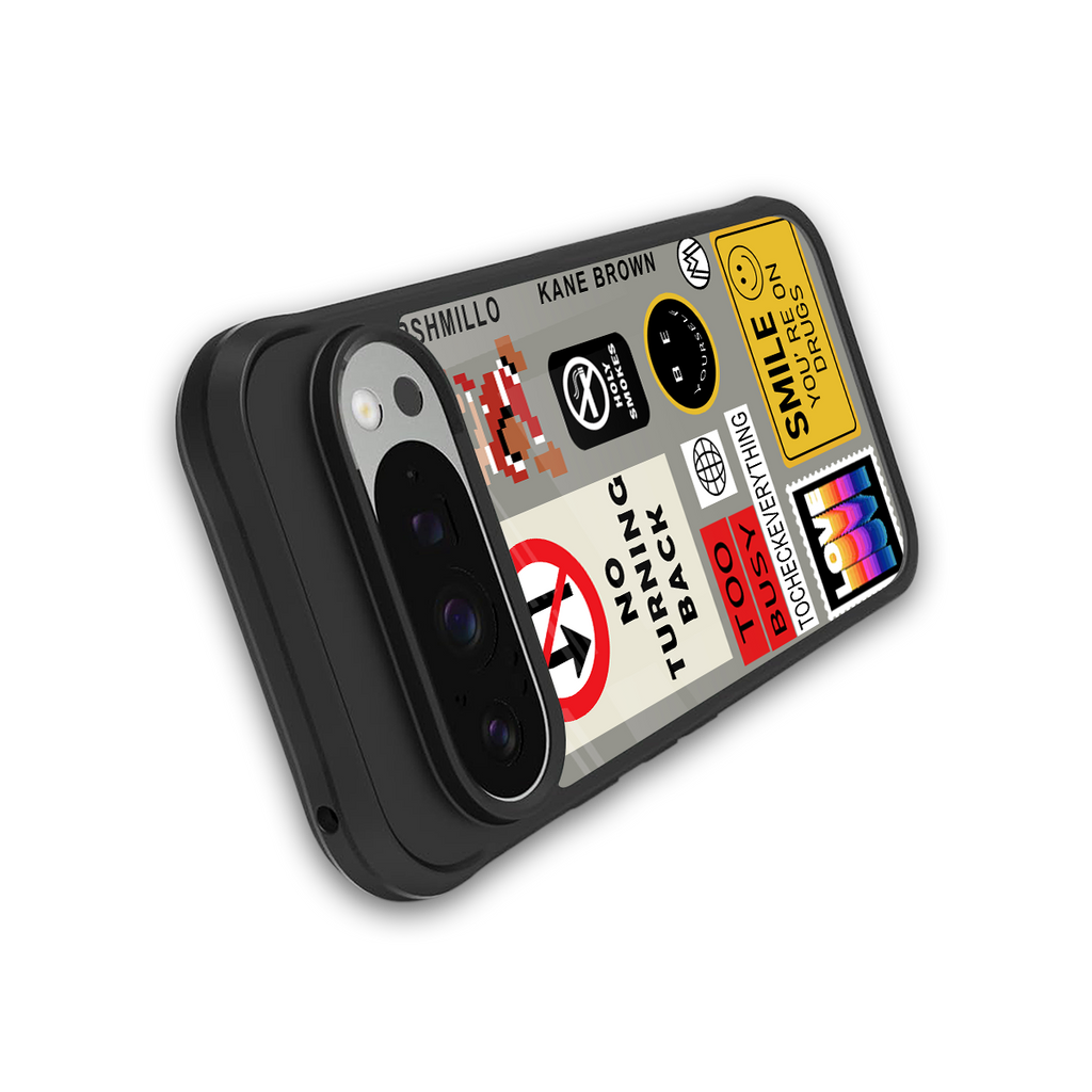 keep your mind open back phone cover | glass case for google pixel 9 pro