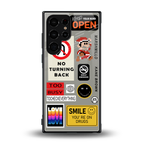 keep your mind open back phone cover | glass case for samsung galaxy s23 ultra