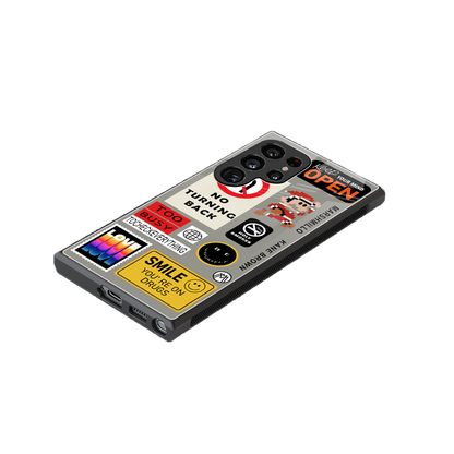 keep your mind open back phone cover | glass case for samsung galaxy s23 ultra