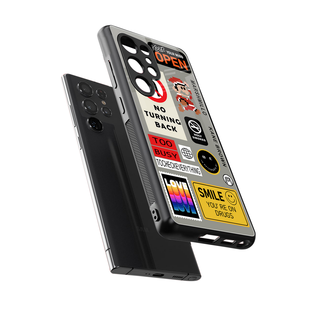 keep your mind open back phone cover | glass case for samsung galaxy s25 ultra