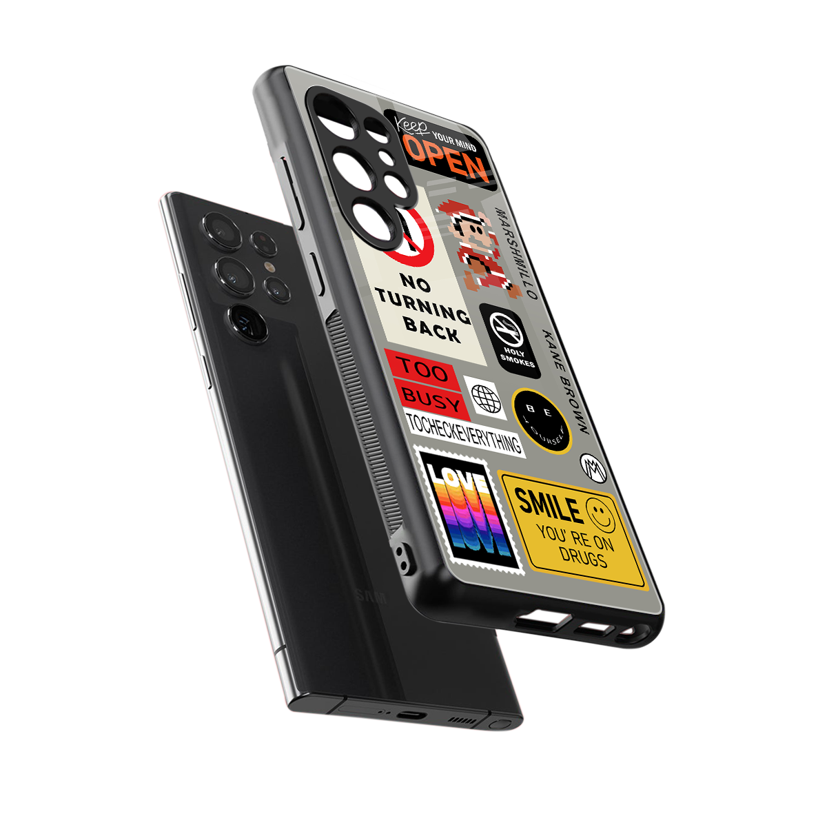 keep your mind open back phone cover | glass case for samsung galaxy s25 ultra