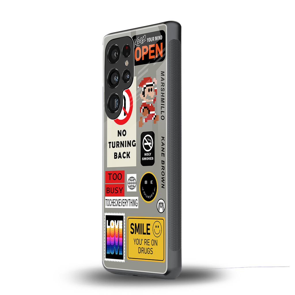 keep your mind open back phone cover | glass case for samsung galaxy s25 ultra