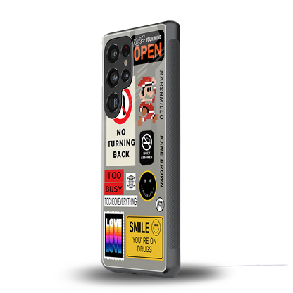 keep your mind open back phone cover | glass case for samsung galaxy s25 ultra