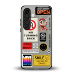 keep your mind open back phone cover | glass case for samsung galaxy s24 plus