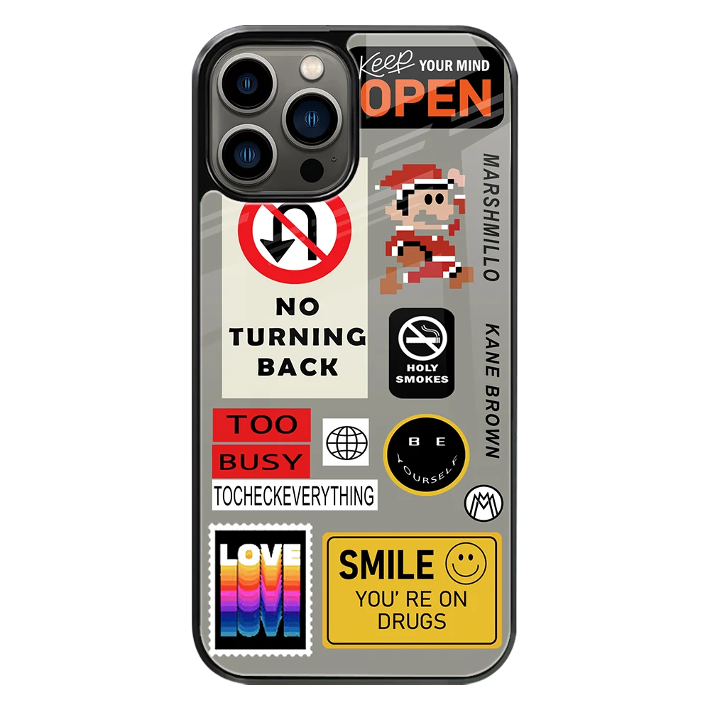 Premium Glass Back Mobile Phone Cover for iPhone, Samsung, OnePlus, Google Pixel, Redmi, Oppo, Vivo & Realme