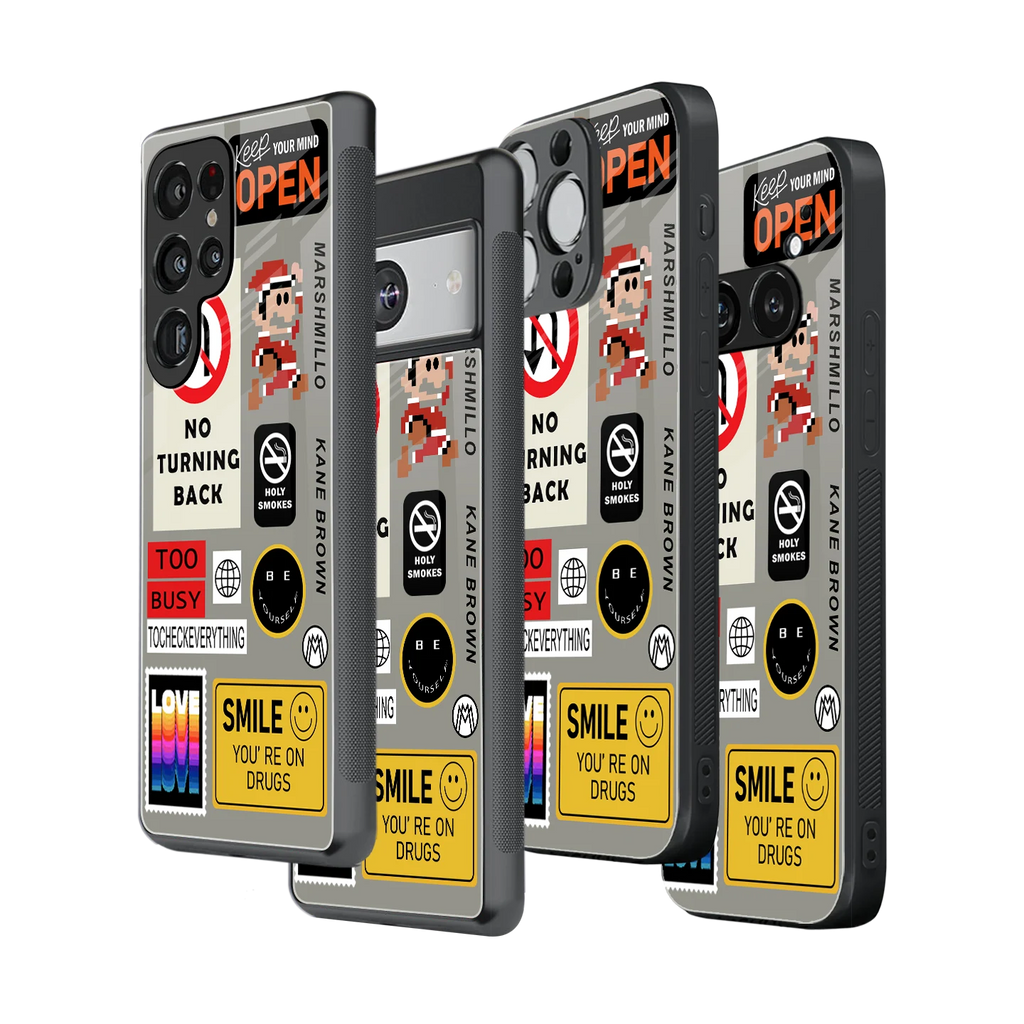 Stylish Glass Back Case for All Smartphones – iPhone, Samsung, OnePlus, Pixel, Redmi, Oppo, Vivo, Motorola