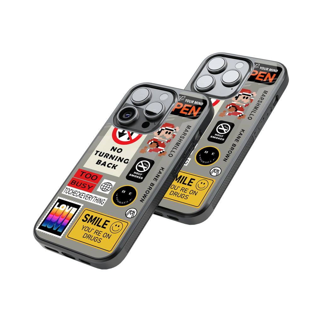 Protective Glass Back Phone Case Compatible with iPhone, Samsung, OnePlus, Pixel & More