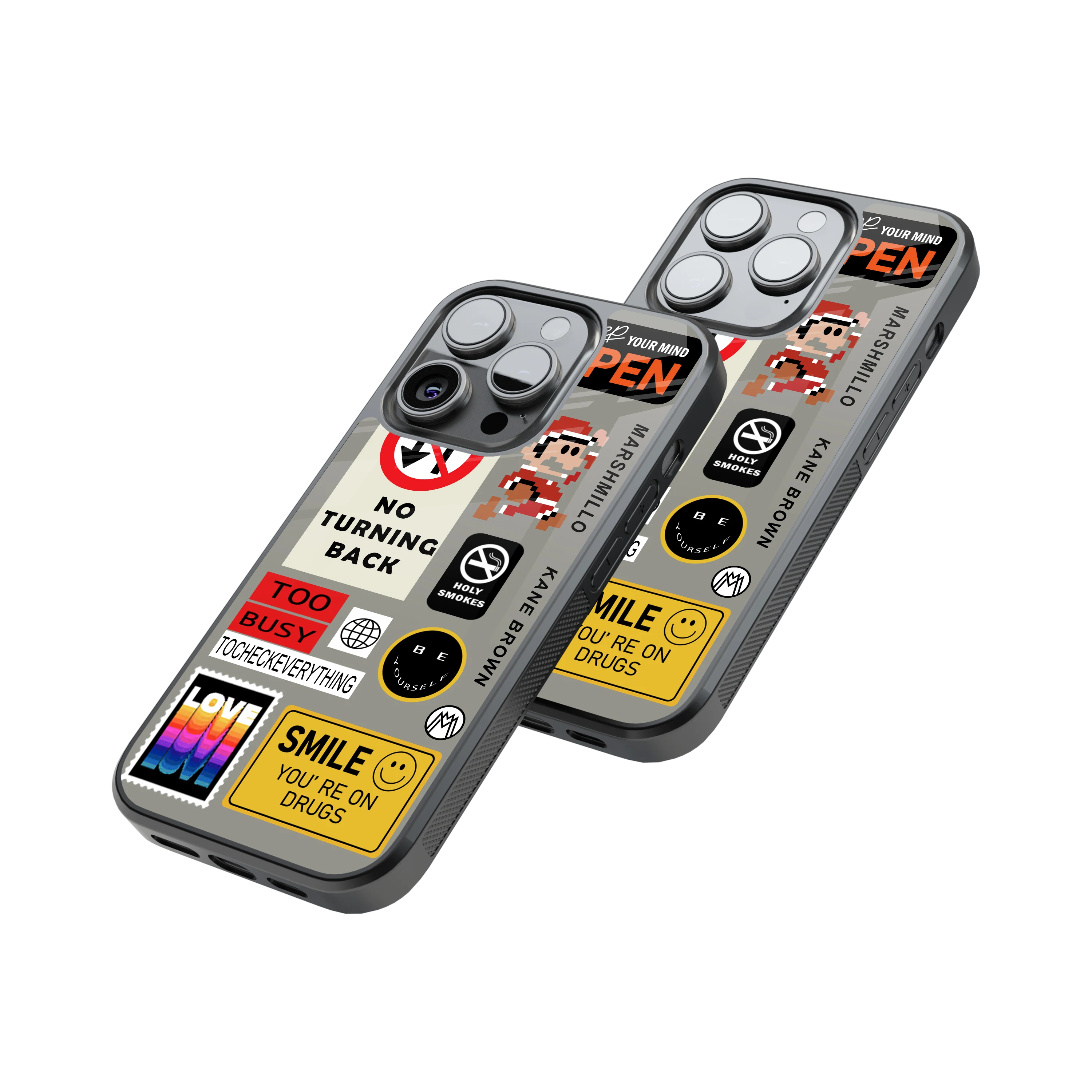 Protective Glass Back Phone Case Compatible with iPhone, Samsung, OnePlus, Pixel & More