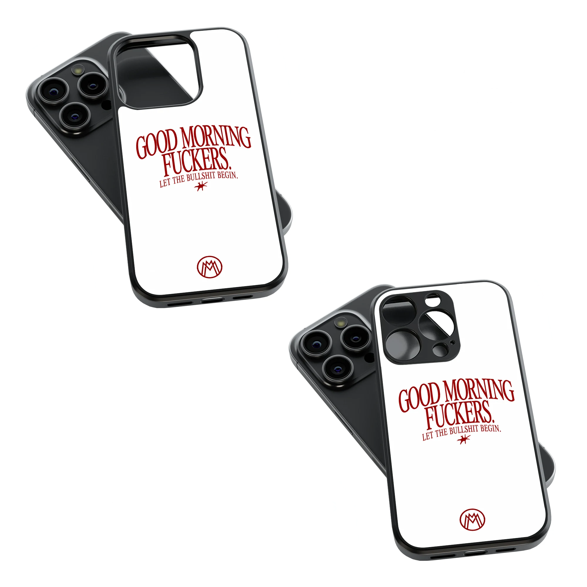 Trendy Glass Back Mobile Case for iPhone, Samsung, Redmi, OnePlus, Google Pixel, Motorola
