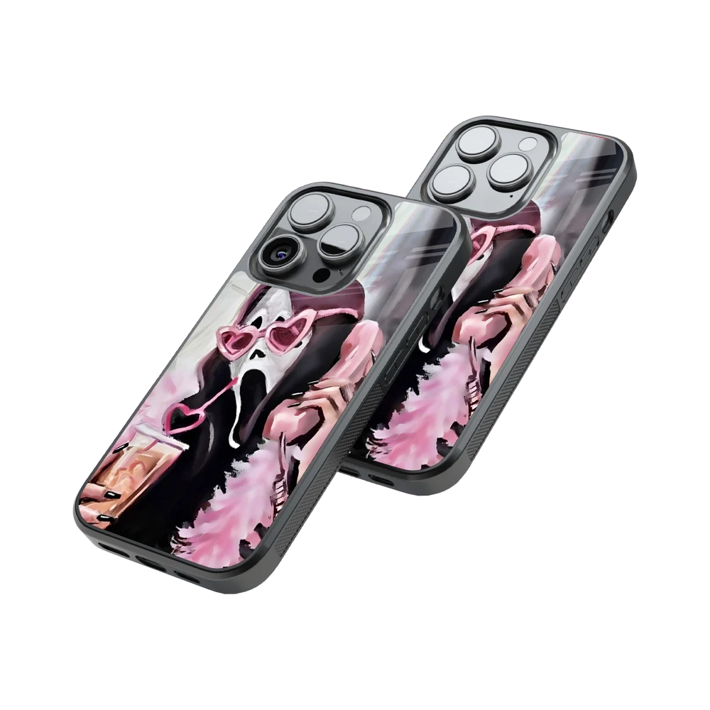 Protective Glass Back Phone Case Compatible with iPhone, Samsung, OnePlus, Pixel & More