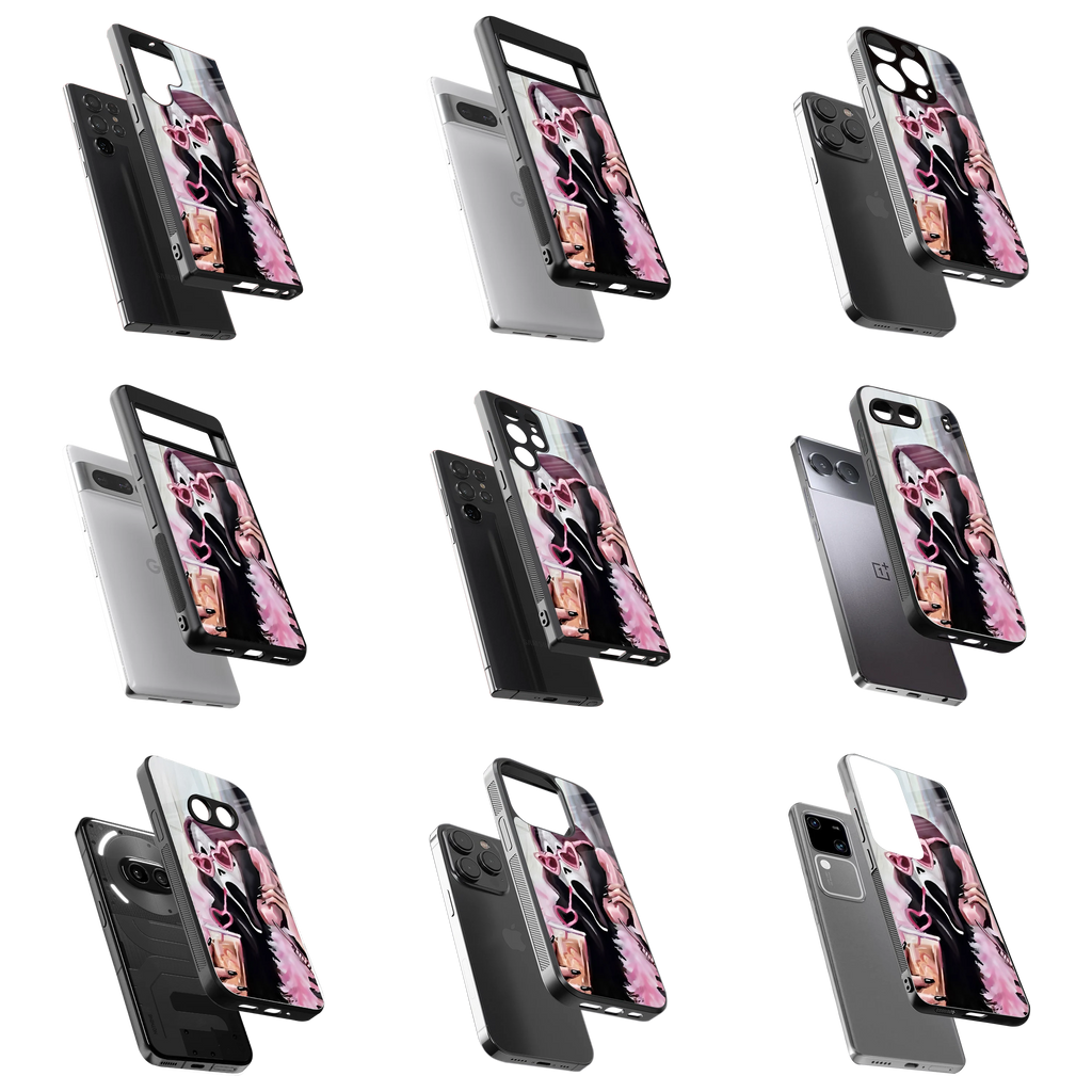 Durable Glass Back Mobile Case for iPhone, Samsung, OnePlus, Google Pixel, Redmi, Vivo, Oppo