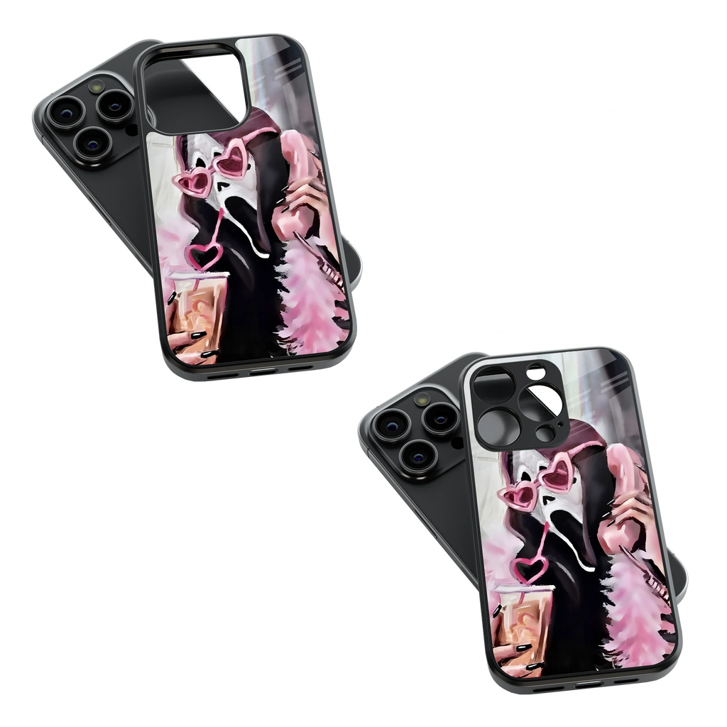 Trendy Glass Back Mobile Case for iPhone, Samsung, Redmi, OnePlus, Google Pixel, Motorola