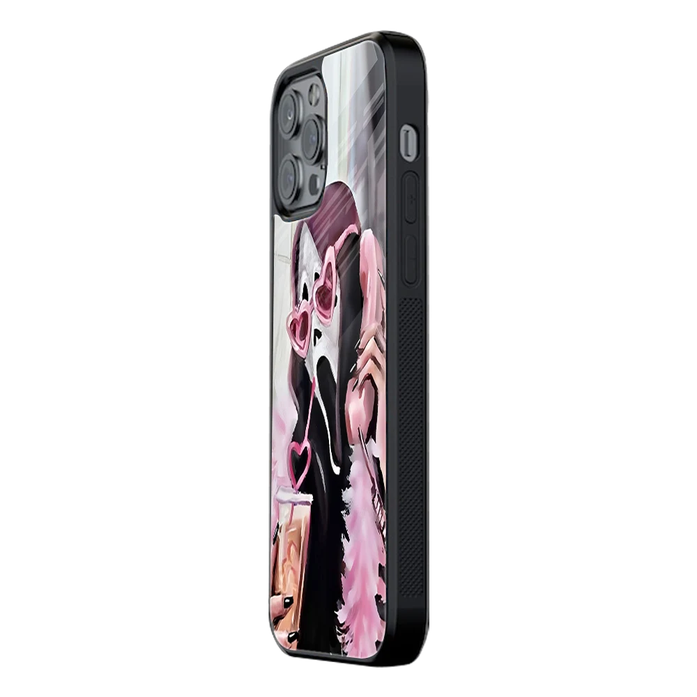Slim Glass Back Phone Case for Multiple Brands iPhone, Samsung, Redmi, OnePlus, Oppo, Vivo