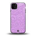 kinda sad kinda happy back phone cover | glass case for iphone 14 plus